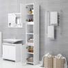 ZEYUAN Bathroom Cabinet, White, 30 x 30 x 183.5 cm, Particle Board view 3
