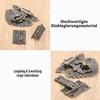 Mgoodoo Antique-Style Box Latch and Hinge Set, 2 Hinges, 1 Latch, 13 Screws view 4