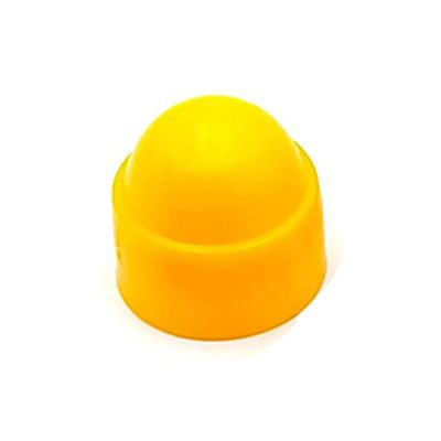 Hex Nut Dome Protective Caps, Plastic M4 M5 M6 M8 M10 M12 M14 M16 M18 M20 M22 M24 M27 M30 M33 M36 M39 M42–M6×10×13 mm, 20 pcs, Yellow