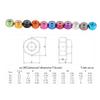 10-Piece M2–M6 Blue Pink Orange Purple Green Red Gray Aluminum Alloy Nylon-Insert Lock Nuts, Anodized M2.5 Gold view 2
