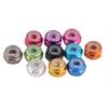 10-Piece M2–M6 Blue Pink Orange Purple Green Red Gray Aluminum Alloy Nylon-Insert Lock Nuts, Anodized M2.5 Gold view 3