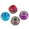 10-Piece M2–M6 Blue Pink Orange Purple Green Red Gray Aluminum Alloy Nylon-Insert Lock Nuts, Anodized M2.5 Gold view 4