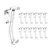 Hundnsney 2.5-Inch Blind Clips, Clear Plastic Hidden Valance Clips, 12 Pcs view 1