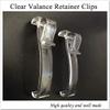 Hundnsney 2.5-Inch Blind Clips, Clear Plastic Hidden Valance Clips, 12 Pcs view 3