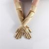 Youning Women's Long Satin Opera Gloves, Gold view 2