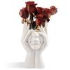 CEMABT Face Vase, Ceramic Body Vase, Female Form, Modern Decor, Small Vase for Bookshelves view 1