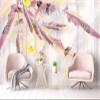 Pink Feather Ball 3D Photo Wallpaper, Nonwoven, 250 x 175 cm view 2