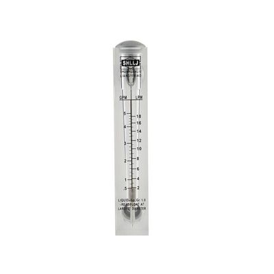 PMMA Flow Meter LZM-15 Liquid Rotameter, Adjustable/Non-Adjustable, 1/2 in BSPT Male Thread, Square Plate, Type 0.22 GPM, 17 L/min (Color: 1–7 LPM, Size: Adjustable)
