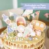 Papierdrachen Pastel Cake Topper Set, 19-Piece School Celebration Cake Decorations view 2