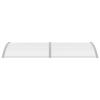 Gecheer Door Canopy, Lean-To Awning, Gray and Transparent, 240 x 80 cm, Polycarbonate view 2
