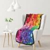 Rainbow Flowers Double-Sided Super-Soft Flannel Blanket view 2