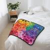 Rainbow Flowers Double-Sided Super-Soft Flannel Blanket view 3