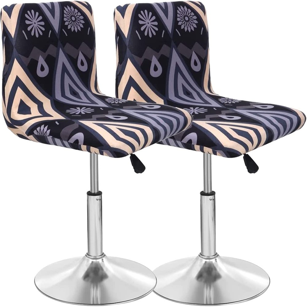 Stretch Bar Stool Covers with Backrests, 2-Pack
