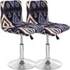 Stretch Bar Stool Covers with Backrests, 2-Pack view 1