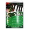 Afie Best Wishes Card with Envelope, Musical Notes, Gold Glitter, Christmas, New Year, Piano, 61-4019-2 BA view 1