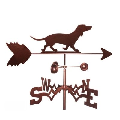 IDEAX Metal Animal-Pattern Weather Vane, Wind Direction Indicator, Retro Garden Decor, Size 13