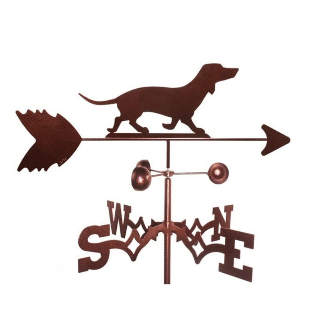 IDEAX Metal Animal-Pattern Weather Vane, Wind Direction Indicator, Retro Garden Decor, Size 13
