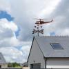 IDEAX Metal Animal-Pattern Weather Vane, Wind Direction Indicator, Retro Garden Decor, Size 13 view 2