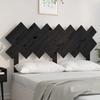 Chusui Bed Headboard, Black, 141 x 3 x 80.5 cm, Solid Pine Wood view 1