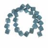 Perlin Turquoise Gemstone Beads, 10 mm Diagonally Drilled Cubes, Natural Stone Bead Strand, 30 Pieces view 4