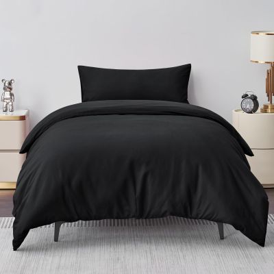 Aisbo Black Microfiber Bedding Set 155 x 220 cm, 2-Piece