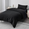 Aisbo Black Microfiber Bedding Set 155 x 220 cm, 2-Piece view 2