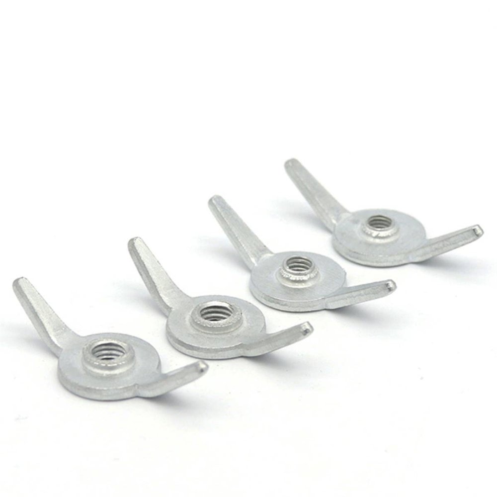 M6 M8 M10 Hand-Tightening Wing Nut, Cabinet and Drawer Hardware, M6, 100 Pieces