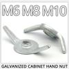 M6 M8 M10 Hand-Tightening Wing Nut, Cabinet and Drawer Hardware, M6, 100 Pieces view 2