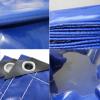 AMXFS PVC Reinforced Tarp 2 x 4.2 m, 500 g/m, Waterproof, Blue view 3