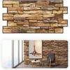 Grace Baltic 3D Wall Panels for Interior Decoration, Non-Adhesive, Thin and Flexible, Brown PVC (14 Pieces / 6.86 m²) view 1