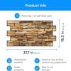 Grace Baltic 3D Wall Panels for Interior Decoration, Non-Adhesive, Thin and Flexible, Brown PVC (14 Pieces / 6.86 m²) view 2