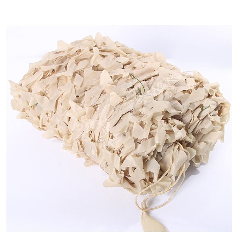 Reinforced Beige Camouflage Net, 3 x 3 m (9.84 x 9.84 ft)