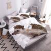 BUMIYA 3D Hedgehog Duvet Cover Set, 200 x 200 cm, 100% Microfiber, with 2 Pillowcases view 3