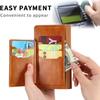 GANYUU Wallet Case for iPhone 13 Mini/13/13 Pro/13 Pro Max, PU Leather Zipper Flip Wallet Case with Wireless Charging Support and Camera Protection, Orange, 13 Mini 5.4-Inch view 4