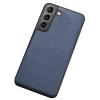 DENSUL Genuine Leather Case for Samsung Galaxy S22/S22+/S22 Ultra, Blue, S22 Ultra 6.8 in view 1
