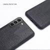 DENSUL Genuine Leather Case for Samsung Galaxy S22/S22+/S22 Ultra, Blue, S22 Ultra 6.8 in view 4