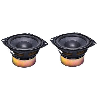 4-Inch 8-Ohm 30W Subwoofer Speaker, 2-Pack