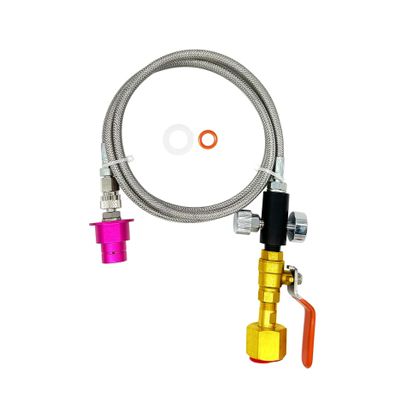 Soda Maker Quick-Connect CO2 Adapter Hose Set with Flow Control
