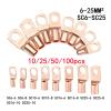 VOREAL Copper Ring Lug Wire Connectors, SC16-8, 100 Pieces view 2