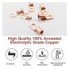 VOREAL Copper Ring Lug Wire Connectors, SC16-8, 100 Pieces view 4