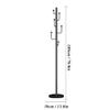 Freestanding Single-Pole Metal Coat Rack for Entryways view 2