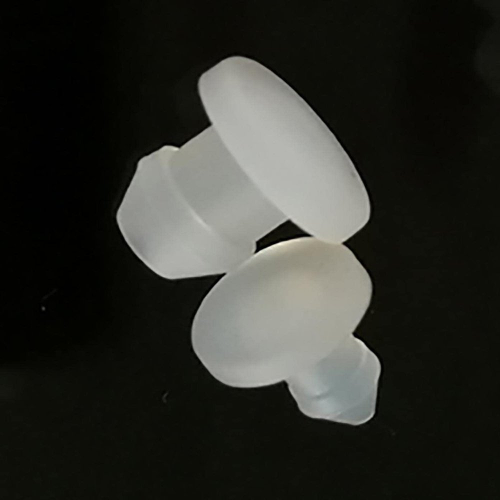 WALNUTS Silicone Rubber Hole Caps 4.5 mm to 50.6 mm T-Plug Covers Snap-On Seals Blind Plugs End Caps Sealing Plugs (Color: Transparent, Size: 19 mm, 2 pcs)
