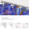 SAISEMIHOME Piet Mondrian Shower Curtain Liner, Abstract Blue Pattern, Waterproof Washable Polyester, 12 Hooks, 200 x 200 cm view 4