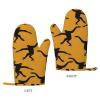 Black Gibbon Monkey Silicone Oven Mitts, 1 Pair, Heat-Resistant, Non-Slip Kitchen Gloves for Baking, Cooking, and Grilling view 2