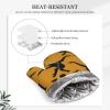 Black Gibbon Monkey Silicone Oven Mitts, 1 Pair, Heat-Resistant, Non-Slip Kitchen Gloves for Baking, Cooking, and Grilling view 4