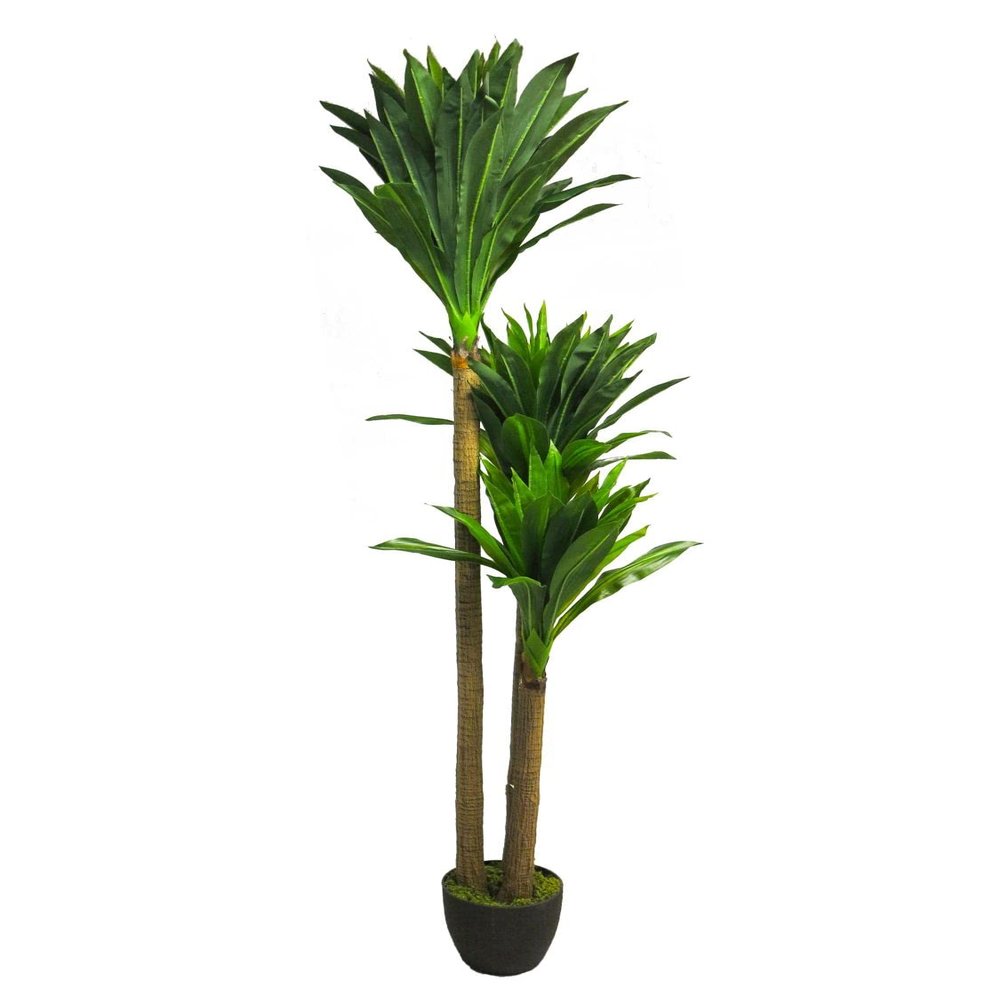 artplants.de SHIXING Yucca Palm in Decorative Pot, 170 cm - Artificial Yucca Palm