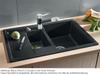 BLANCO METRA 6 S Compact | SILGRANIT granite sink, volcanic gray view 2