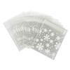 Duendhd 100-Count White Snowflake Bags for Christmas Candies view 1