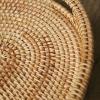 ARZARF Handwoven Oval Serving Tray with Cutout Handles view 3