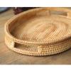 ARZARF Handwoven Oval Serving Tray with Cutout Handles view 4
